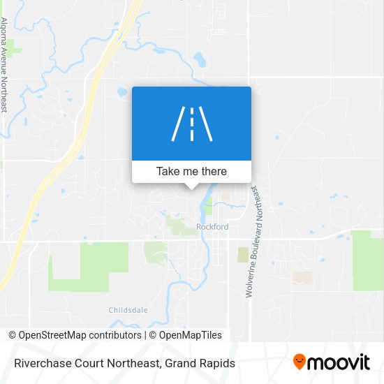 Mapa de Riverchase Court Northeast