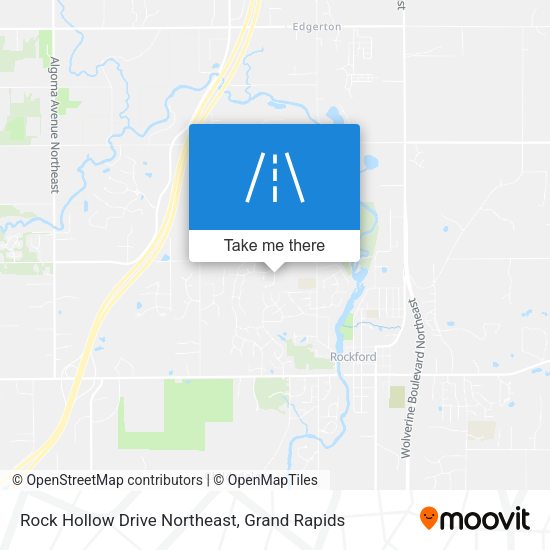Rock Hollow Drive Northeast map