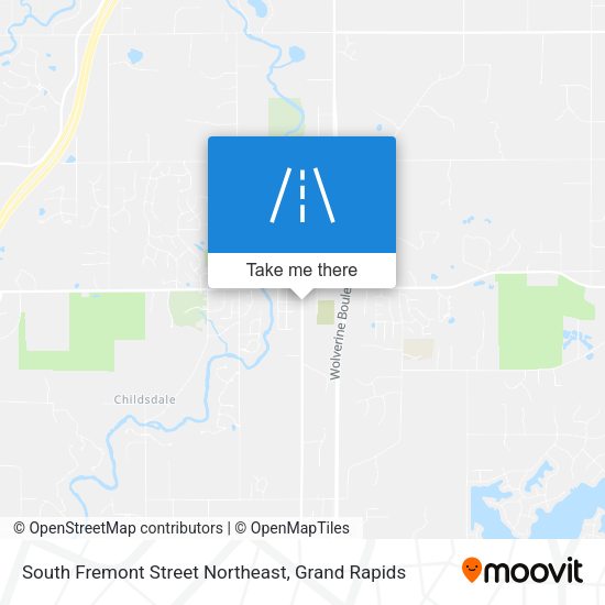 South Fremont Street Northeast map