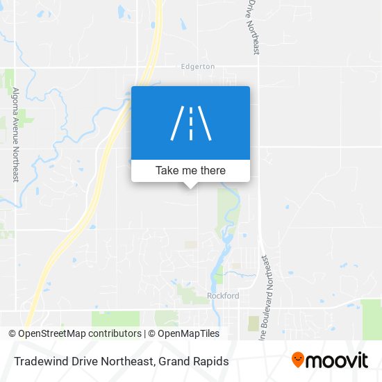 Tradewind Drive Northeast map