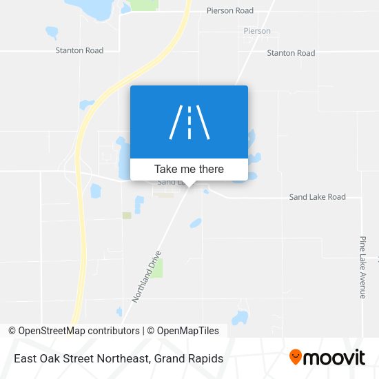 Mapa de East Oak Street Northeast