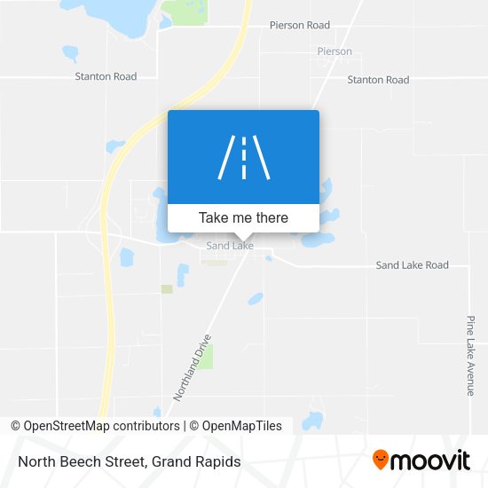 North Beech Street map