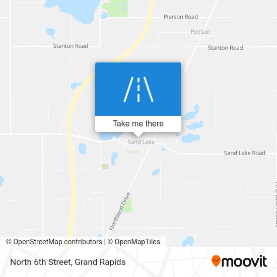 Mapa de North 6th Street