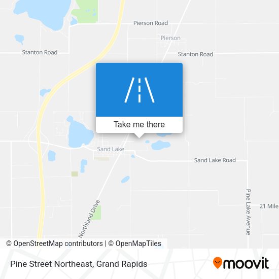 Mapa de Pine Street Northeast