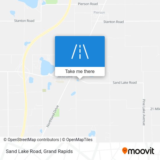 Sand Lake Road map
