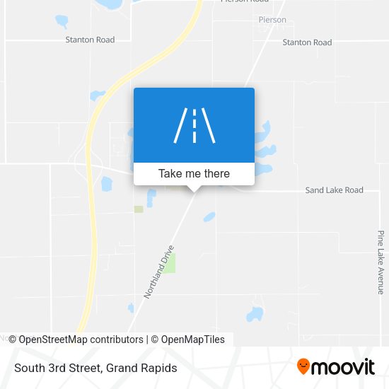South 3rd Street map
