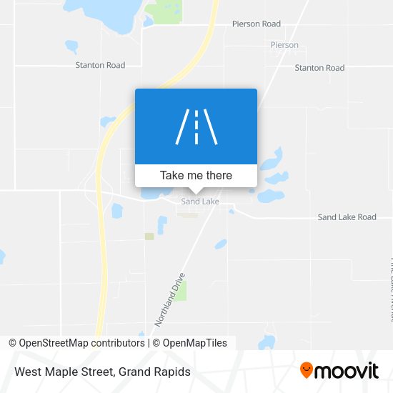 West Maple Street map