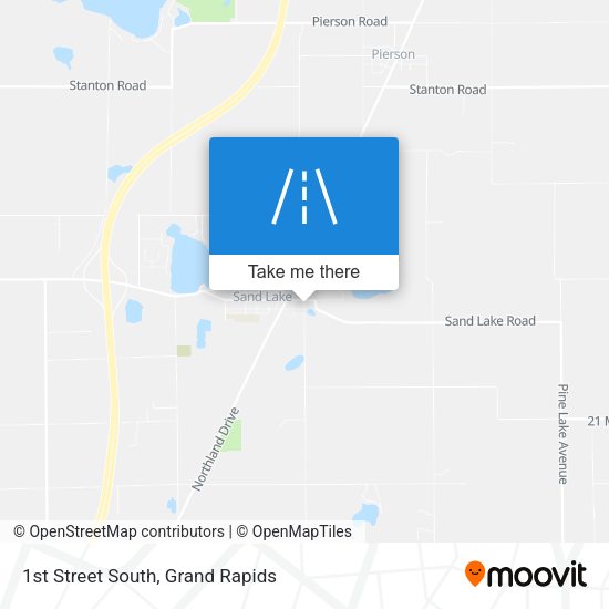 1st Street South map