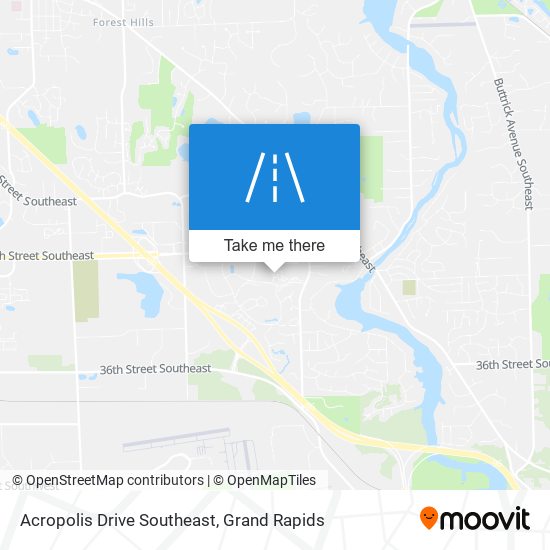 Acropolis Drive Southeast map