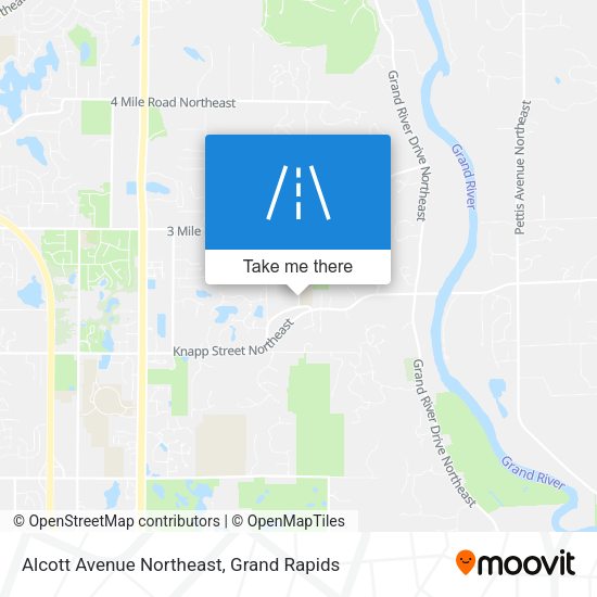 Mapa de Alcott Avenue Northeast