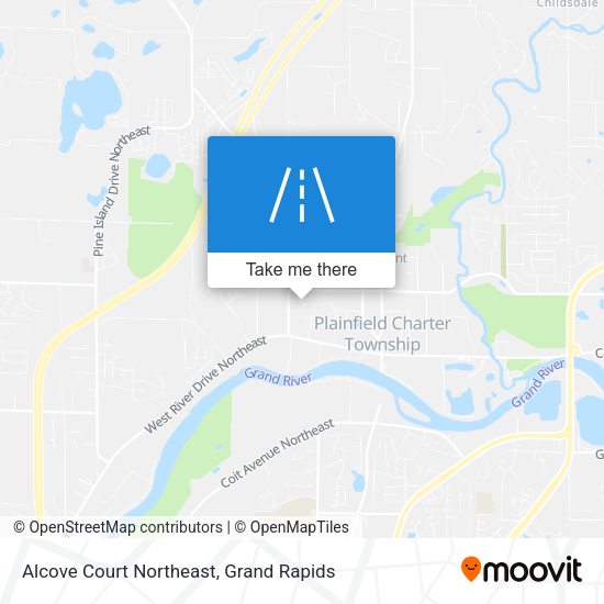 Alcove Court Northeast map
