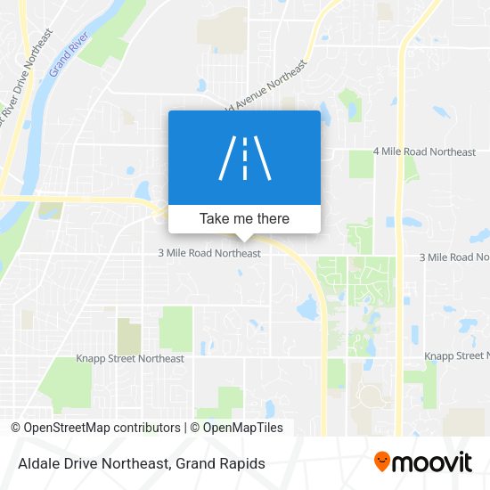 Aldale Drive Northeast map