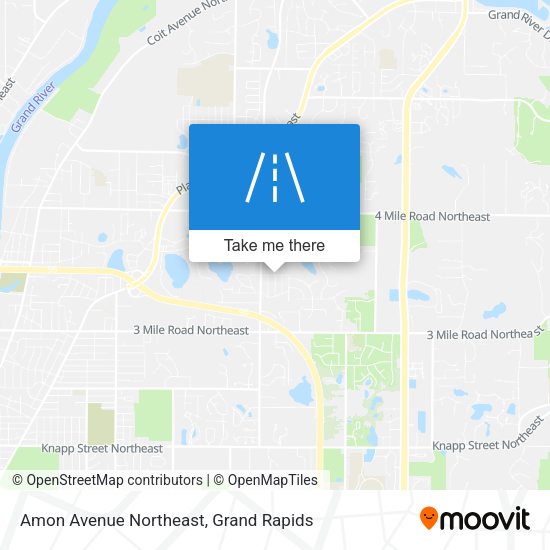 Amon Avenue Northeast map
