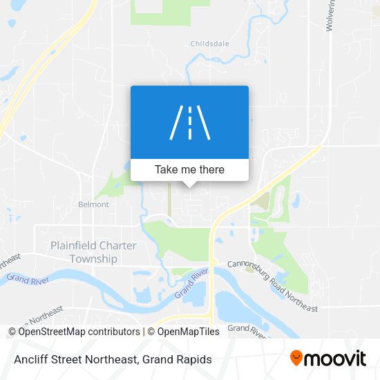 Ancliff Street Northeast map