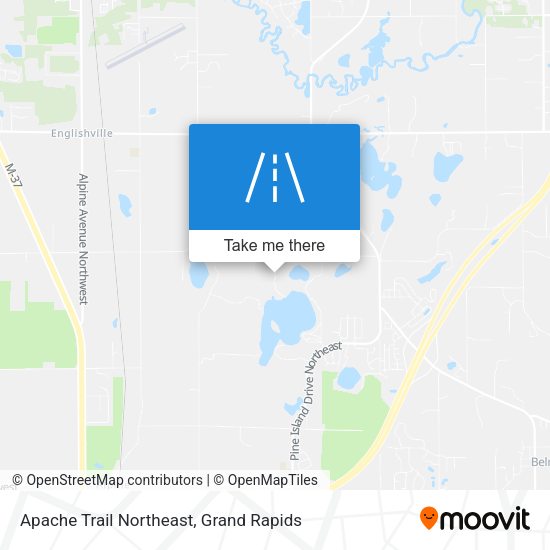 Mapa de Apache Trail Northeast