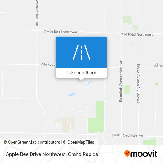 Mapa de Apple Bee Drive Northwest