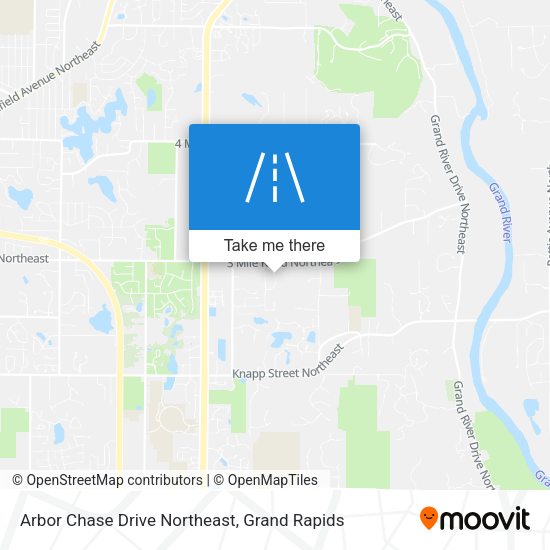 Arbor Chase Drive Northeast map