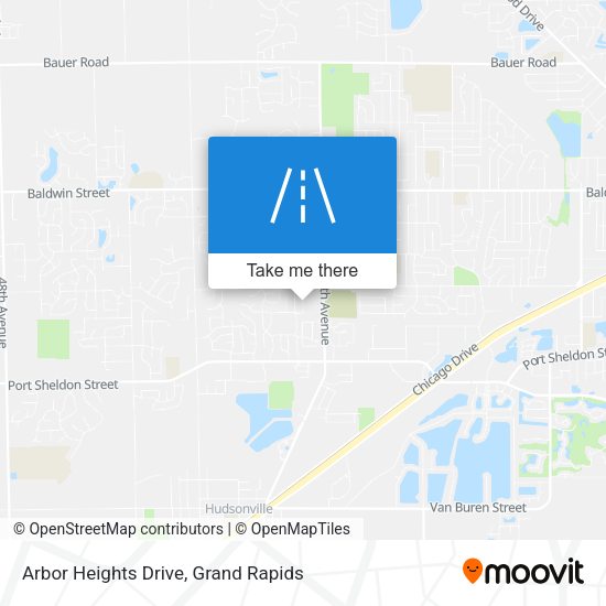 Arbor Heights Drive map