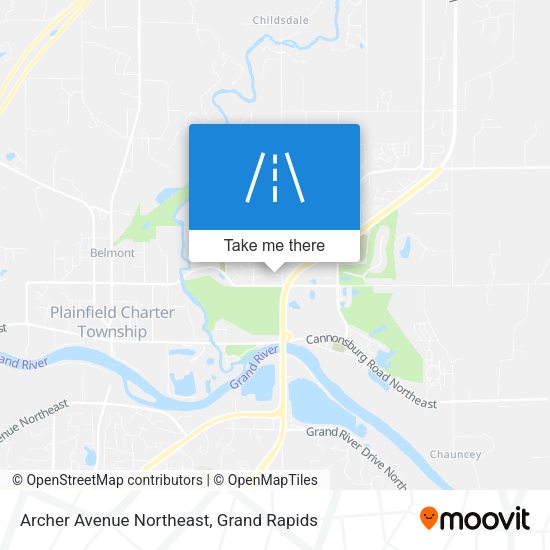 Archer Avenue Northeast map