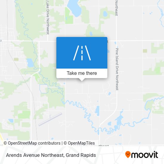 Arends Avenue Northeast map