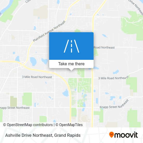 Ashville Drive Northeast map