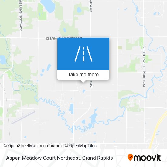 Aspen Meadow Court Northeast map