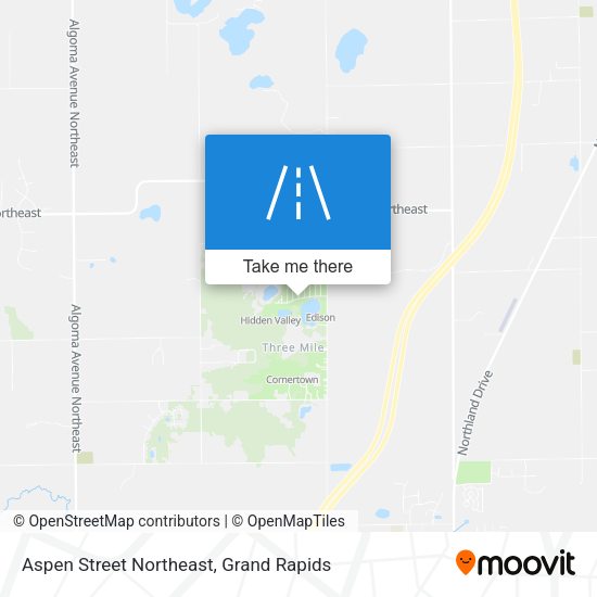 Mapa de Aspen Street Northeast
