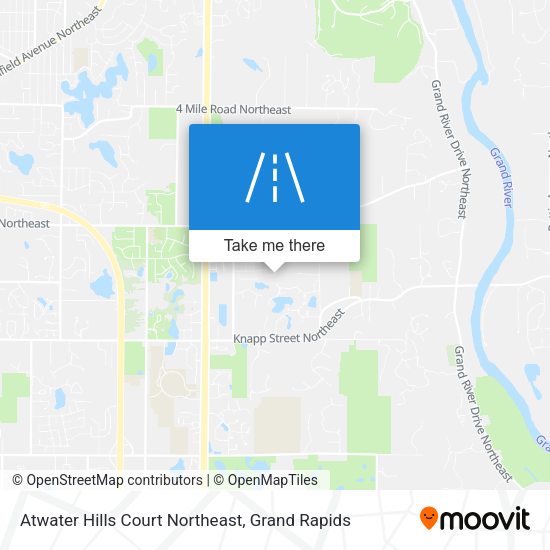 Mapa de Atwater Hills Court Northeast