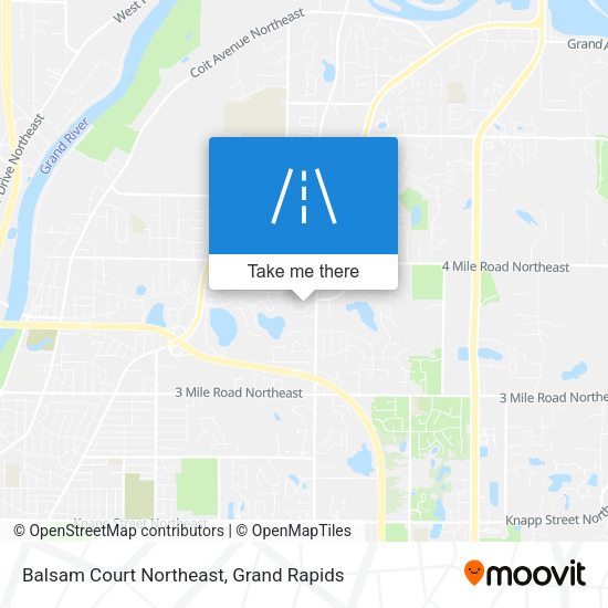 Mapa de Balsam Court Northeast