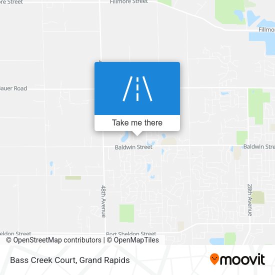 Mapa de Bass Creek Court