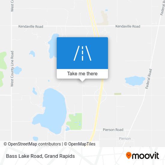 Bass Lake Road map