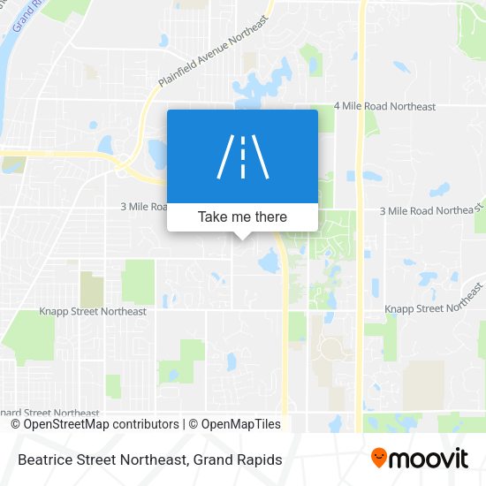 Beatrice Street Northeast map