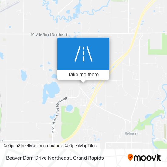 Mapa de Beaver Dam Drive Northeast