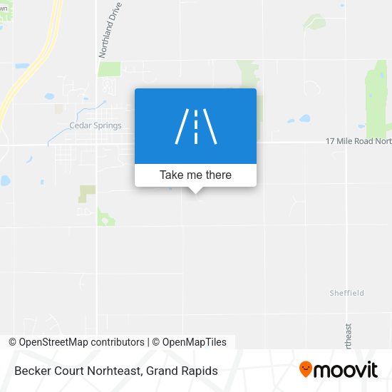 Mapa de Becker Court Norhteast