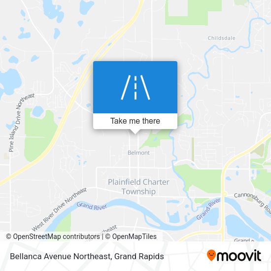 Bellanca Avenue Northeast map