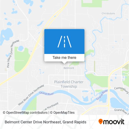 Mapa de Belmont Center Drive Northeast