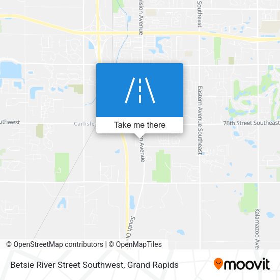 Mapa de Betsie River Street Southwest
