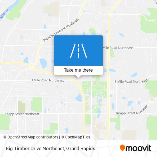 Mapa de Big Timber Drive Northeast