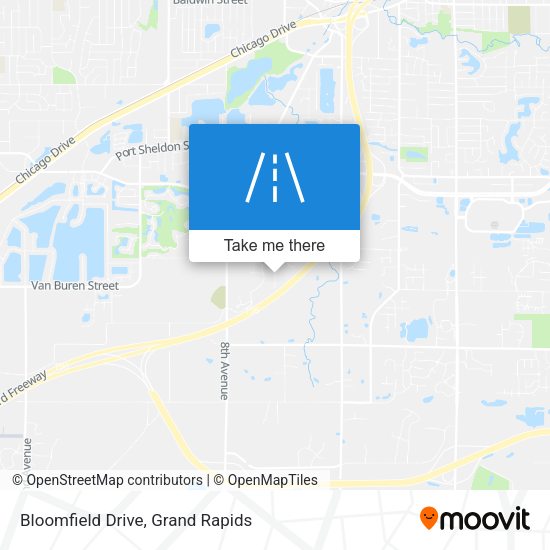 Bloomfield Drive map