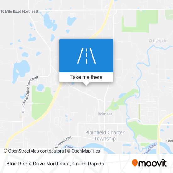 Mapa de Blue Ridge Drive Northeast