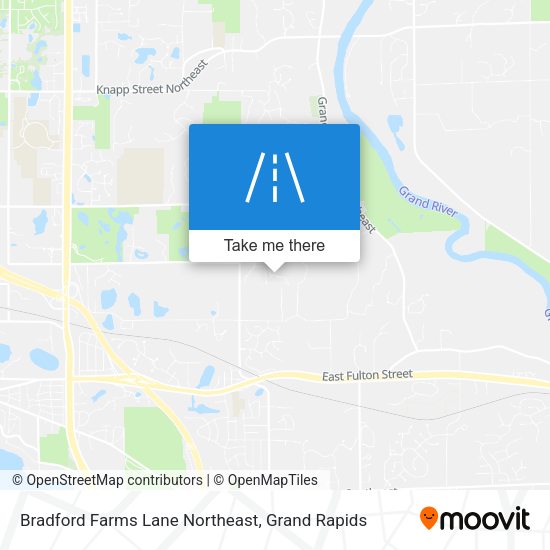 Mapa de Bradford Farms Lane Northeast