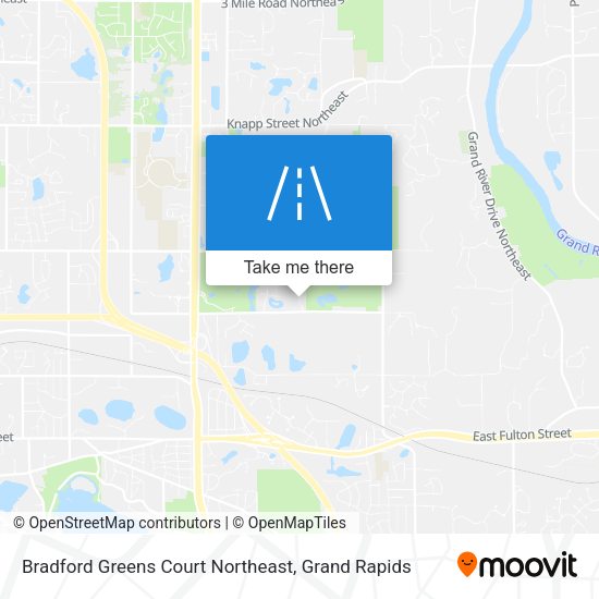 Bradford Greens Court Northeast map