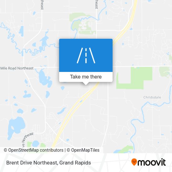 Brent Drive Northeast map