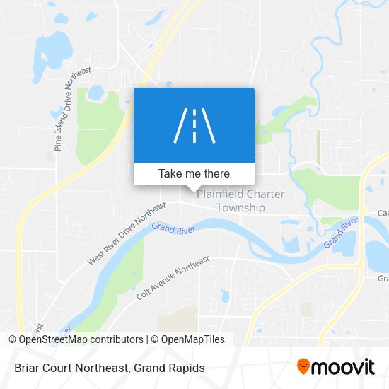 Mapa de Briar Court Northeast