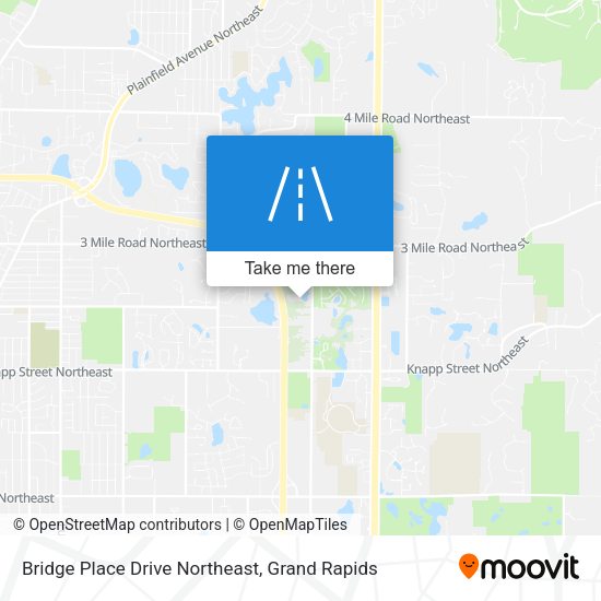 Mapa de Bridge Place Drive Northeast