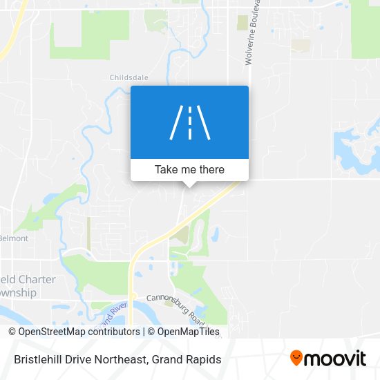 Bristlehill Drive Northeast map