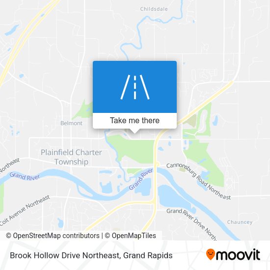 Brook Hollow Drive Northeast map