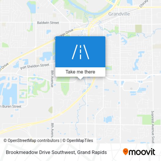 Mapa de Brookmeadow Drive Southwest
