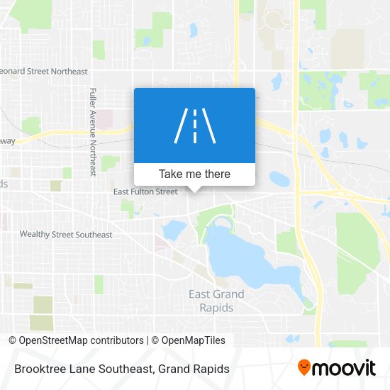Brooktree Lane Southeast map