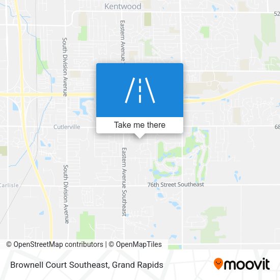 Mapa de Brownell Court Southeast